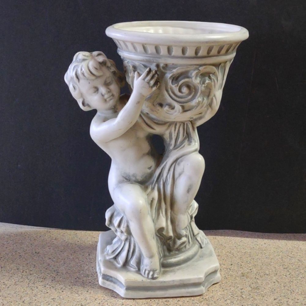 MCM Ceramic Cherub Figure Japan 1960